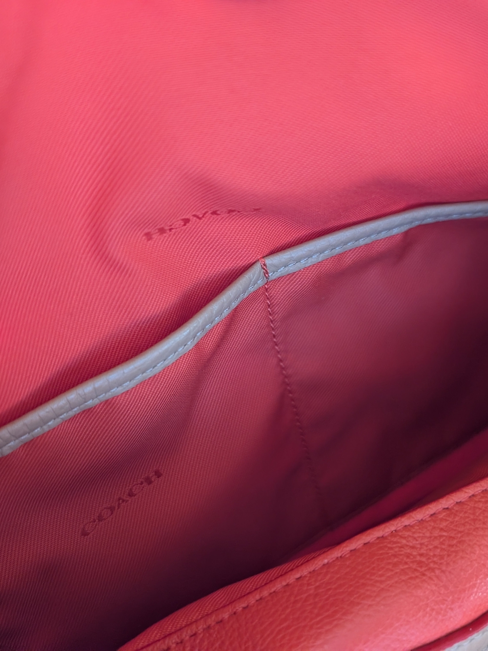Coach Edie 31 Canvas Leather Shoulder Bag - Picture 9 of 13